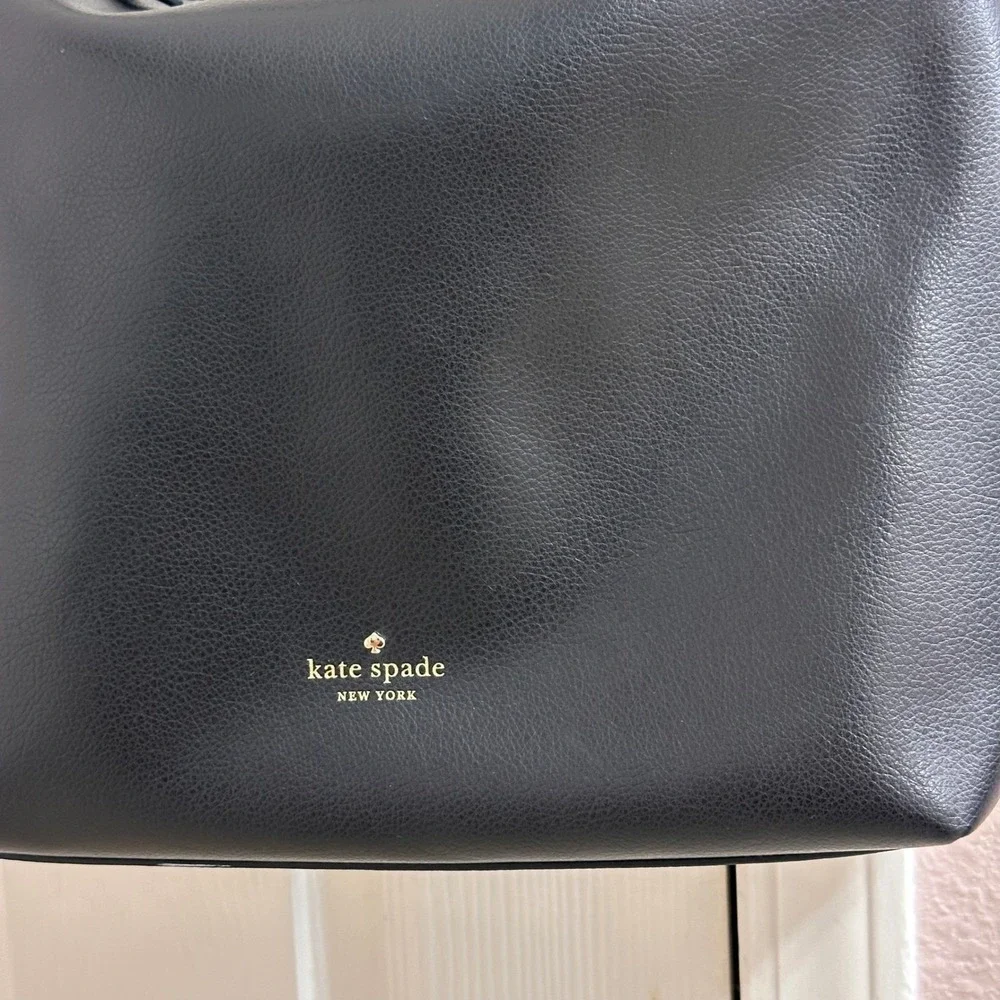Kate Spade Black Leather Greene Street Kaia‎ Hobo Large Shoulder Bag Crossbody